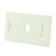 Link US-2001A Face Plate 1 Port With Icon & Lable ID, Ivory color