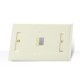 Link US-2001A Face Plate 1 Port With Icon & Lable ID, Ivory color