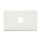 Link US-2001AWH Face Plate 1 Port With Icon & Lable ID, White color