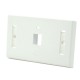 Link US-2001AWH Face Plate 1 Port With Icon & Lable ID, White color