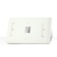 Link US-2001AWH Face Plate 1 Port With Icon & Lable ID, White color