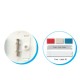 Link US-2121A Face Plate 1 Port With Shutter/Icon/Lable ID, White color