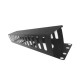 Link US-3054 Cable Management Panel with Cover, SPCC Steel , 2U Rack Mountable