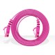 Link US-5042-7 CAT 5E RJ45-RJ45 Flat Patch Cord Cable 2 M. (Star Pink)