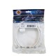 Link US-5102SLZ-1 Shield CAT 6 RJ45-RJ45 Patch Cord Cable, LSZH, White 2 M.