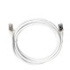 Link US-5102SLZ-1 Shield CAT 6 RJ45-RJ45 Patch Cord Cable, LSZH, White 2 M.