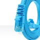 Link US-5142-8 CAT 6 Flat Patch Cord Cable 2 M (Light Blue)