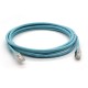 Link US-5201SLZ-9 Shield CAT 6A RJ45 - RJ45 PATCH CORD 1 M., XG, LSZH Aqua Blue