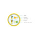 Link US-5401SLZ-5 CAT8 Cabling RJ45-RJ45 patch cord Lan UTP, 24AWG, FR-LSZH, High-performance and high-speed network connectivity Length 1 M.