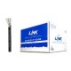 Link US-9015M-1 CAT5E Outdoor UTP PE w/Drop Wire Cable, Bandwidth 350MHz, CMX Black Color 100 M./Reel in Box 