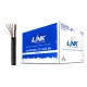 Link US-9015PW-1 CAT5E Outdoor UTP PE w/Power Wire Cable, Bandwidth 350MHz, CMX Black Color 100 M./Reel in Box *ส่งฟรีเขต กทม.