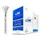 Link US-9035 CAT5E Indoor F/UTP Enhanced Cable, Bandwidth 350MHz, CMR White Color 305 M./Pull Box *ส่งฟรีเขต กทม.