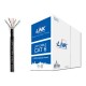 Link US-9106OUT CAT6 Outdoor Ultra UTP Cable PE (Double Jacket), Bandwidth 600MHz w/Cross Filler, 23 AWG, CMX Black Color 305 M./Pull Box *ส่งฟรีเขต กทม.