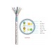 Link US-9136LSZH CAT6 F/UTP Ultra (600MHz), Screen Twisted Pair, w/Cross Filler, 23 AWG, CMR White color, 305M/Roll