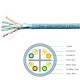 Link US-9266LSZH CAT6A Indoor F/UTP Cable, Bandwidth 650MHz, 23 AWG, LSZH, Aqua Blue Color, 305 M./Roll *ส่งฟรีเขต กทม.