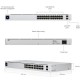 Ubiquiti USW-24 UniFi Switch 24-Port Gigabit Managed L2 + 2 SFP Port 1G + 1.3" LCM Display Touchscreen + Managed by UniFi Network Controller