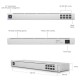 Ubiquiti USW-Aggregation 8-Port, Layer 2 Switch 10G SFP+ Connections, Rack-Mountable Steel Case