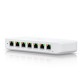 Ubiquiti USW-Ultra-210W (202W)  Compact, Layer 2, 8-port GbE PoE Switch with Versatile Mounting Options., 7 Port GbE PoE+ output + 1 GbE port with optional PoE++ input