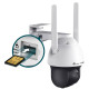 tp-link VIGI C540-4G  4G / 4MP Outdoor 24h Full-Color Pan Tilt Network Camera, 4mm. Focal Length,Smart Detection, Two-Way Audio, IP66 Waterproof